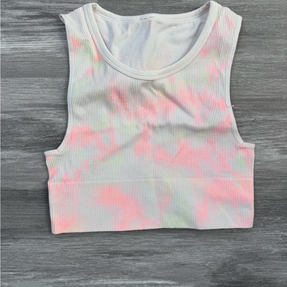 Colorful Tie-Dye Crop Top